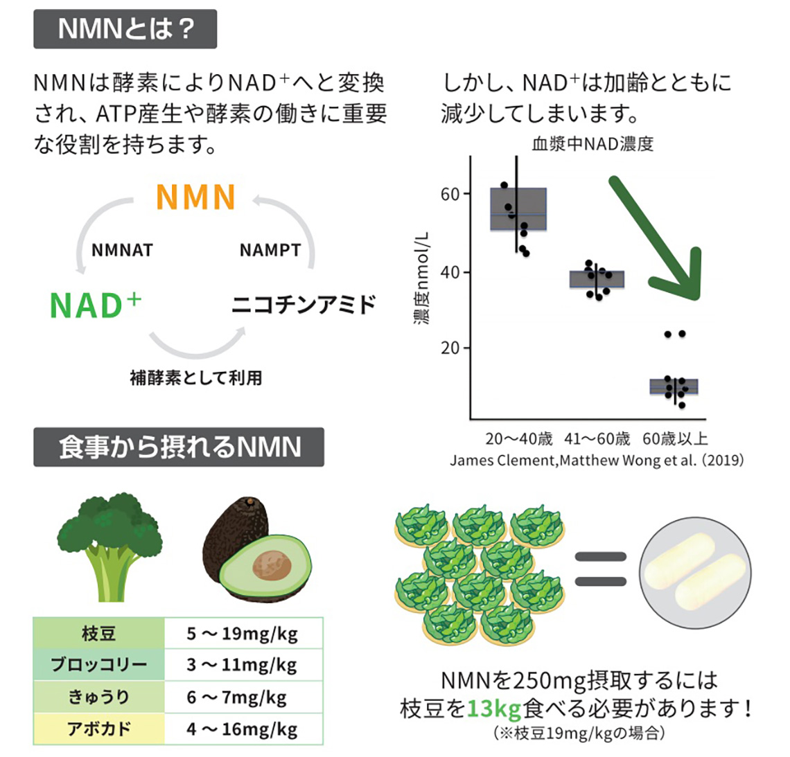 原料中のNMN絶対純度